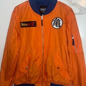 Dragon ball Z Orange Bomber Jacket medium NWT